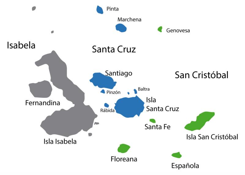 Islas Galápagos mapa